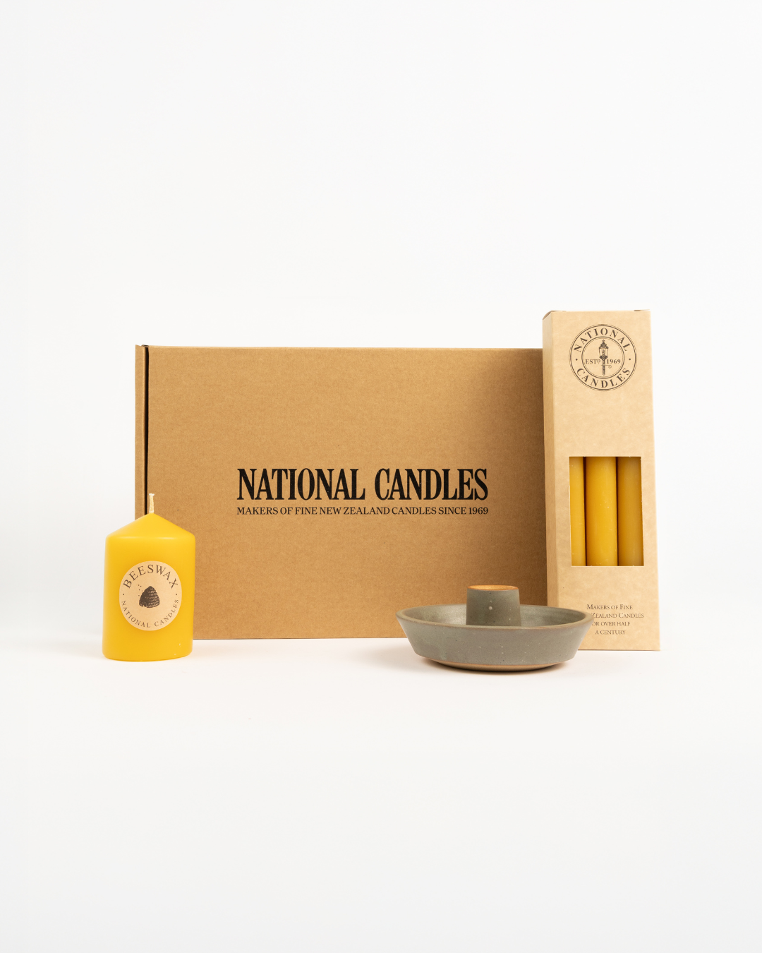 Beeswax 240mm Taper Gift Pack