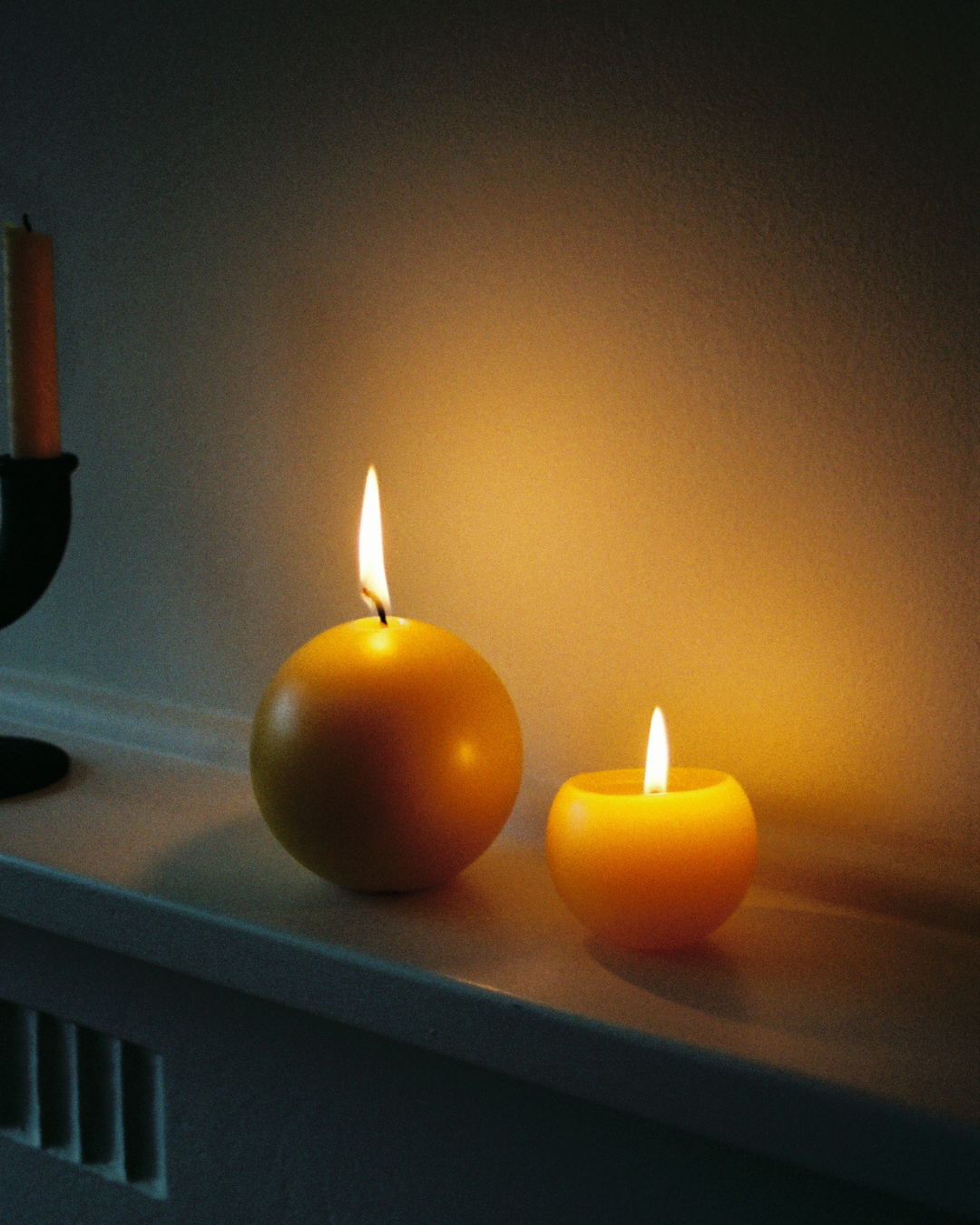 Beeswax Orb Candle