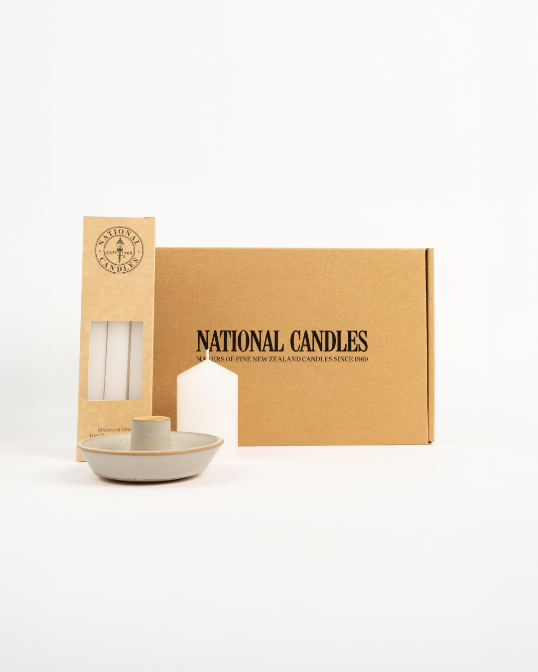 White 240mm Taper Gift Pack